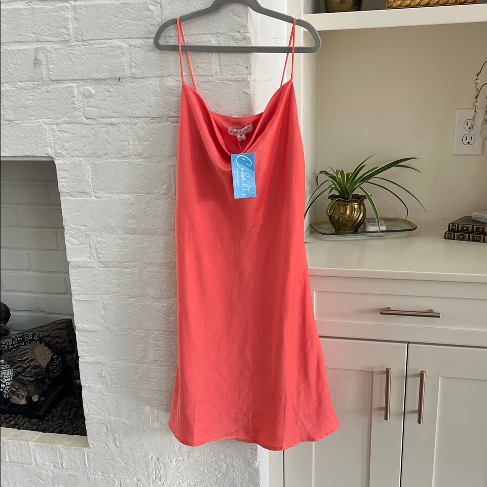 New W/Tags Coral Cocktail Dress